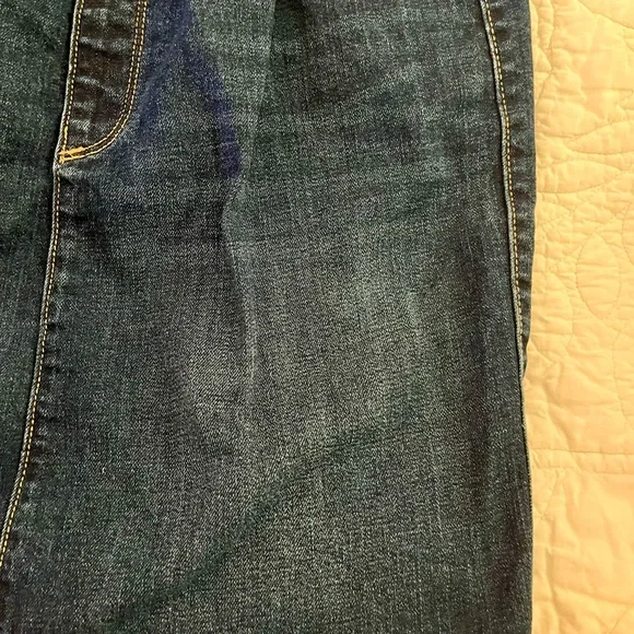 Old Navy Maternity Denim Panel Skirt - Dark Blue - Picture 2 of 6